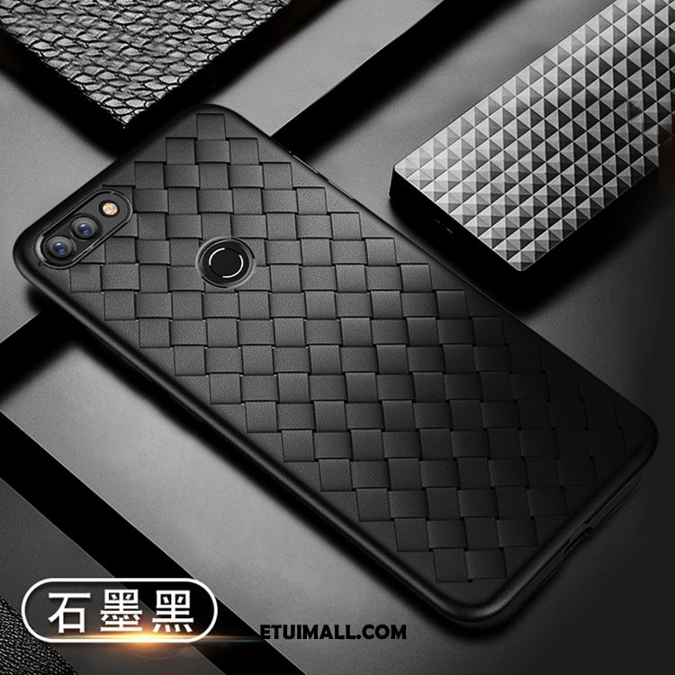 Etui Huawei P Smart Czerwony Chłodzenie Telefon Komórkowy Skórzany Futerał Przeplatane Pokrowce Online