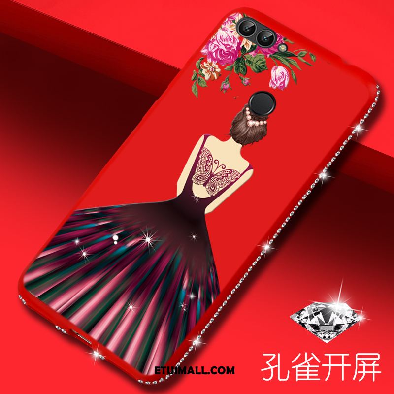 Etui Huawei P Smart Czerwony Rhinestone Telefon Komórkowy Kreskówka Futerał Sprzedam