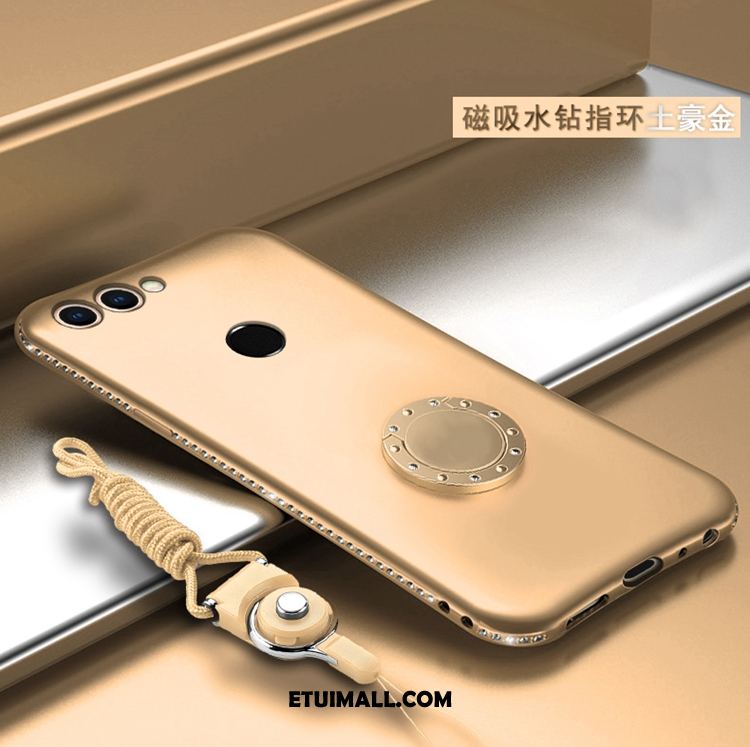 Etui Huawei P Smart Czerwony Telefon Komórkowy Rhinestone Anti-fall Miękki Pokrowce Dyskont