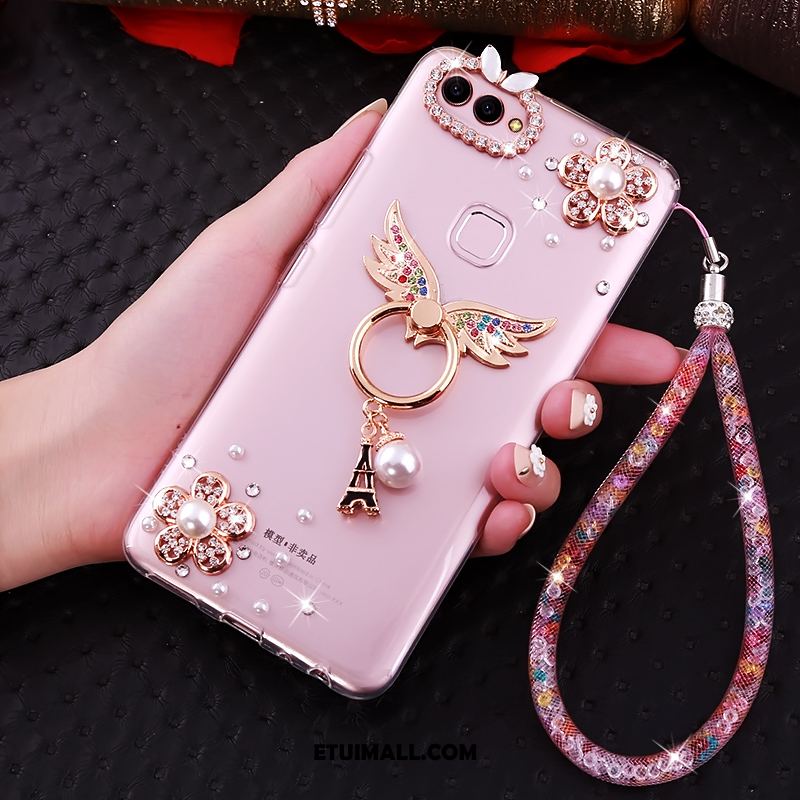 Etui Huawei P Smart Przezroczysty Telefon Komórkowy Miękki Rhinestone Ochraniacz Obudowa Dyskont