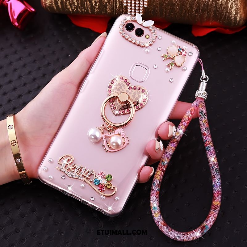 Etui Huawei P Smart Przezroczysty Telefon Komórkowy Miękki Rhinestone Ochraniacz Obudowa Dyskont