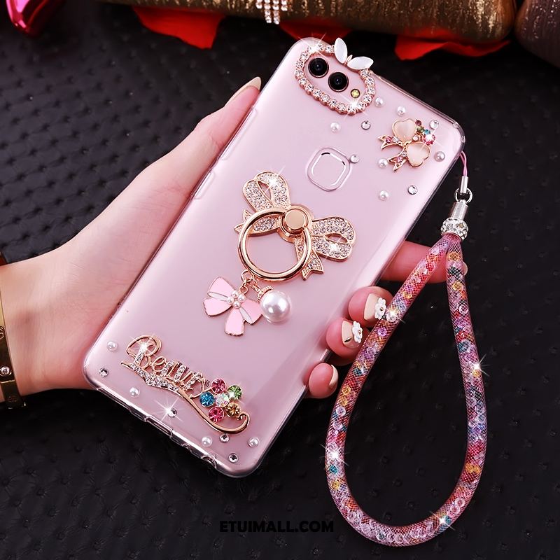 Etui Huawei P Smart Przezroczysty Telefon Komórkowy Miękki Rhinestone Ochraniacz Obudowa Dyskont