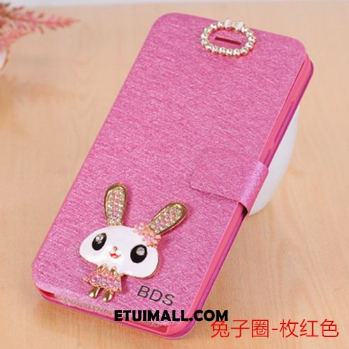 Etui Huawei P10 Klapa Rhinestone Anti-fall Ochraniacz Czerwony Obudowa Online