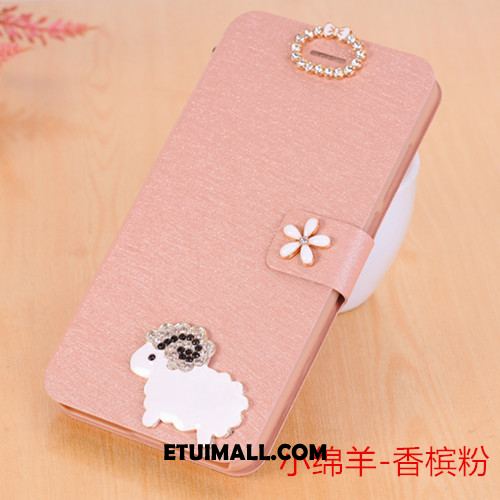 Etui Huawei P10 Klapa Rhinestone Anti-fall Ochraniacz Czerwony Obudowa Online