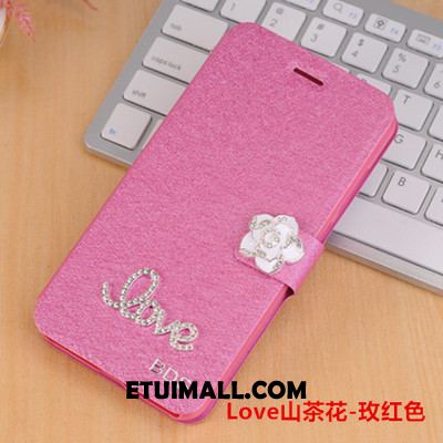 Etui Huawei P10 Klapa Rhinestone Anti-fall Ochraniacz Czerwony Obudowa Online