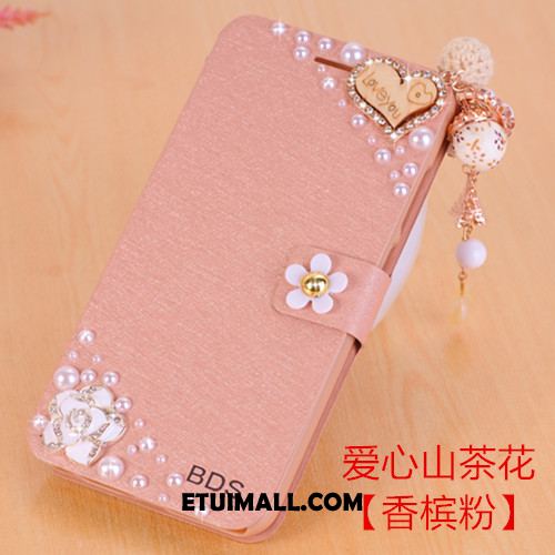 Etui Huawei P10 Klapa Rhinestone Anti-fall Ochraniacz Czerwony Obudowa Online