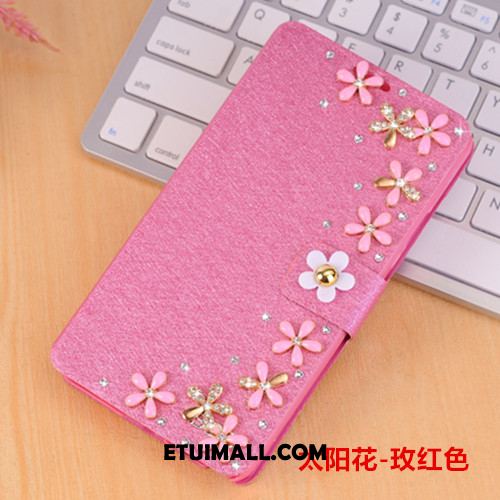 Etui Huawei P10 Klapa Rhinestone Anti-fall Ochraniacz Czerwony Obudowa Online