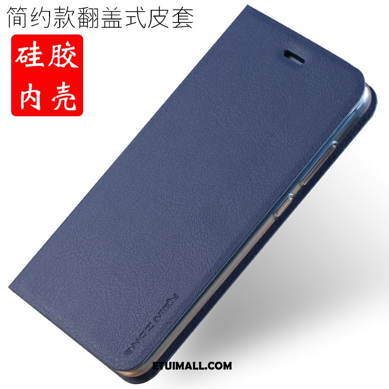 Etui Huawei P10 Lite Silikonowe Miękki Klapa Niebieski Skórzany Futerał Pokrowce Sklep