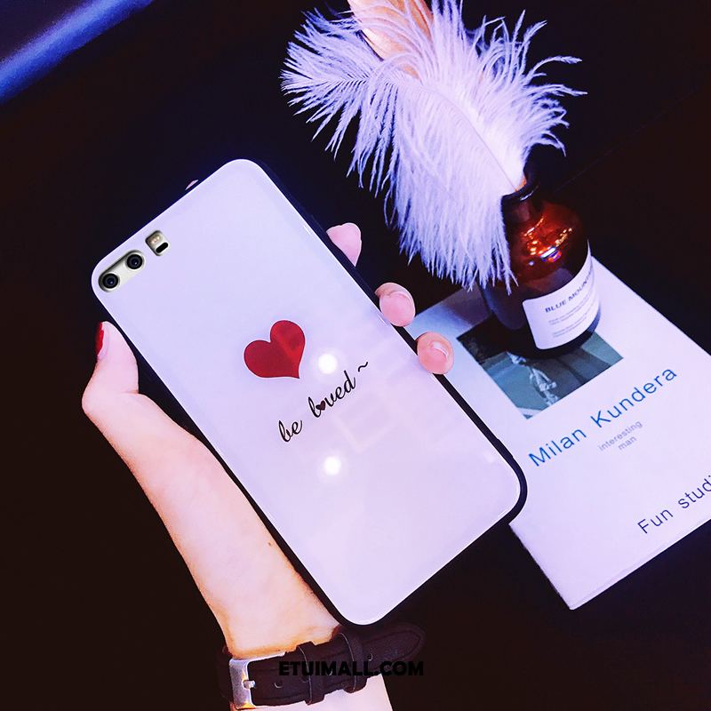 Etui Huawei P10 Plus Eleganckie Czerwony Netto Piękny Kreatywne Szkło Futerał Tanie