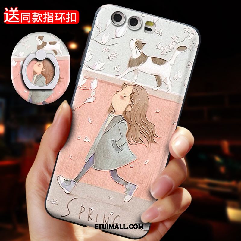 Etui Huawei P10 Plus Miękki Telefon Komórkowy Anti-fall Silikonowe Relief Obudowa Tanie