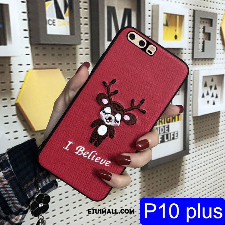 Etui Huawei P10 Plus Ochraniacz Czerwony Netto Kreskówka Miękki Telefon Komórkowy Obudowa Online