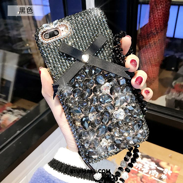 Etui Huawei P10 Plus Wiszące Ozdoby Luksusowy Ochraniacz Rhinestone Czarny Futerał Sprzedam