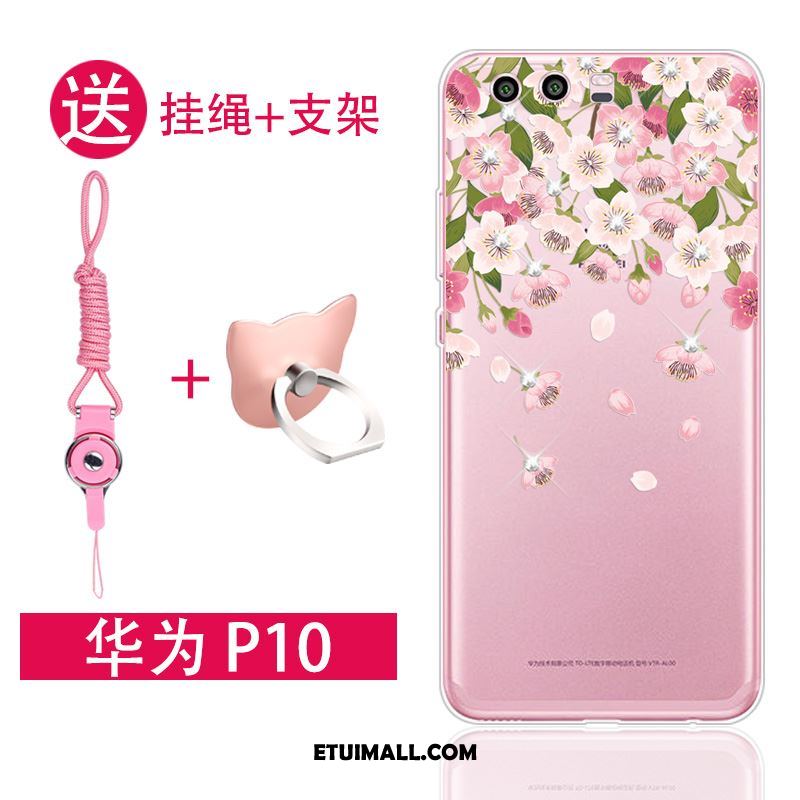 Etui Huawei P10 Przezroczysty Miękki Telefon Komórkowy Rhinestone Ochraniacz Futerał Kupię