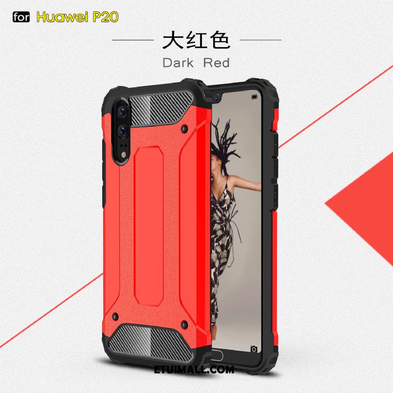 Etui Huawei P20 Akcesoria Biały Trzy Mechanizmy Obronne Anti-fall All Inclusive Pokrowce Kupię