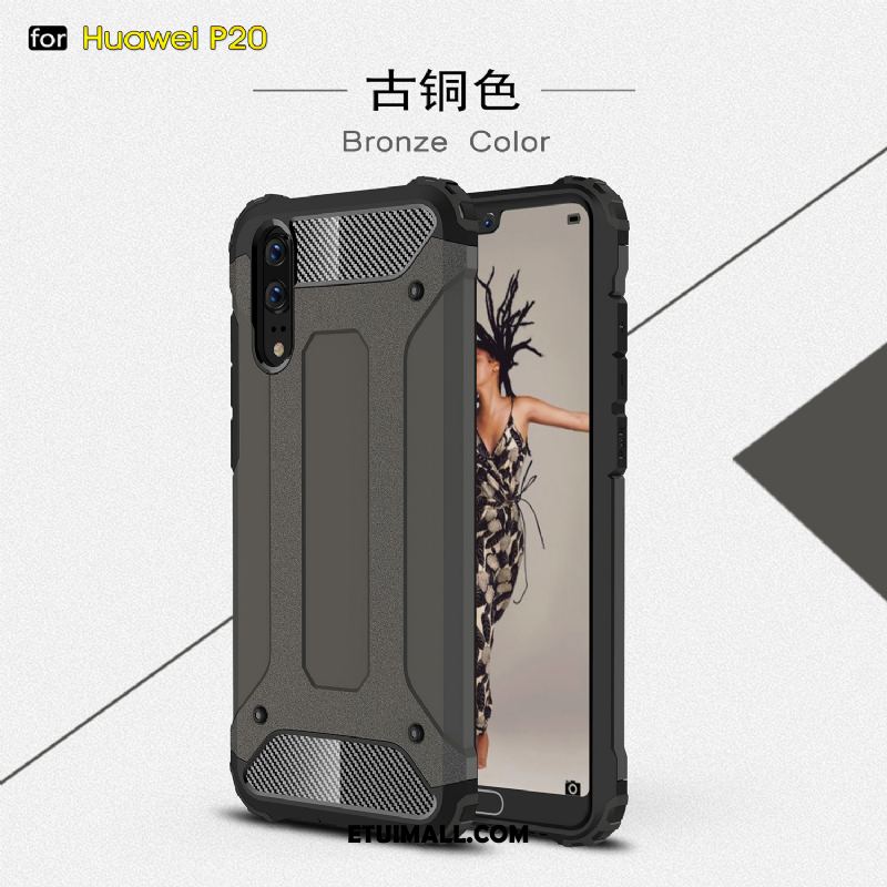 Etui Huawei P20 Akcesoria Biały Trzy Mechanizmy Obronne Anti-fall All Inclusive Pokrowce Kupię