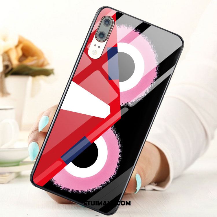 Etui Huawei P20 Czerwony Telefon Komórkowy Kreatywne Szkło Wiszące Ozdoby Futerał Tanie