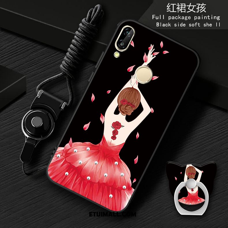 Etui Huawei P20 Lite Miękki Telefon Komórkowy Młodzież Silikonowe Czerwony Netto Obudowa Sklep