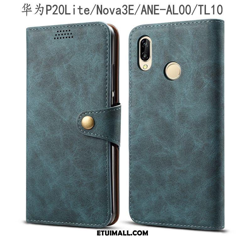 Etui Huawei P20 Lite Skórzany Futerał Anti-fall Zielony Młodzież Ochraniacz Futerał Sklep