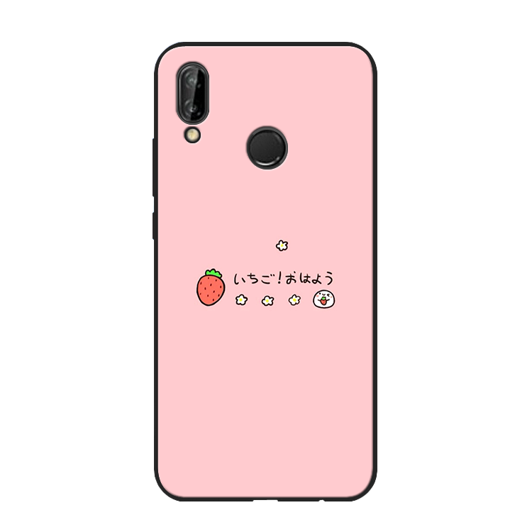 Etui Huawei P20 Lite Truskawka Anti-fall Różowe Ochraniacz Telefon Komórkowy Pokrowce Kup