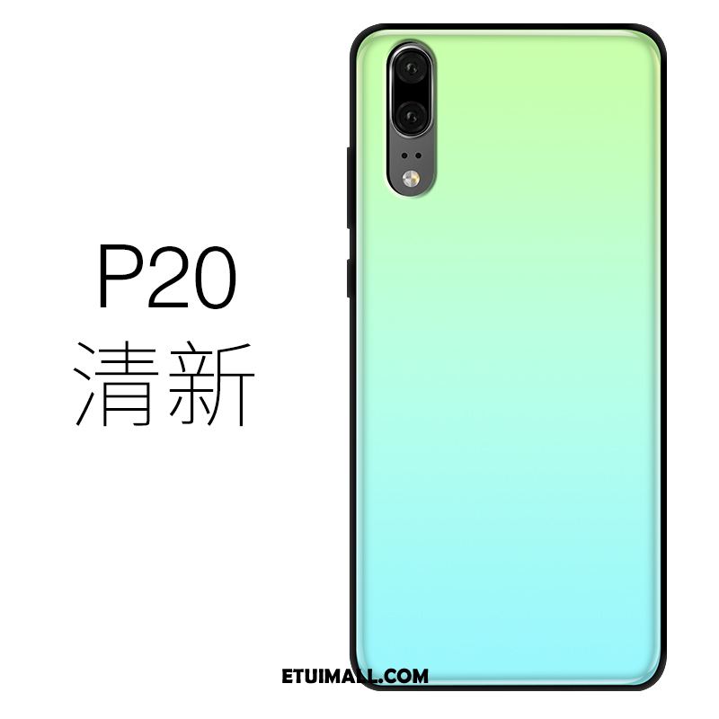 Etui Huawei P20 Niebieski Cienkie Silikonowe Telefon Komórkowy Szkło Pokrowce Sprzedam