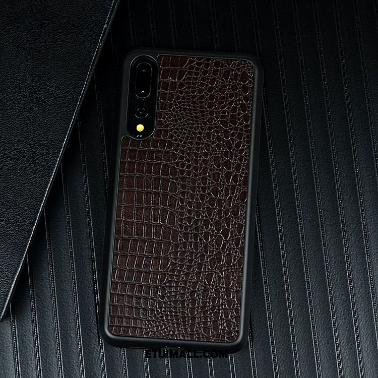 Etui Huawei P20 Pro Anti-fall Ochraniacz Skórzany Futerał Silikonowe Czarny Obudowa Kup