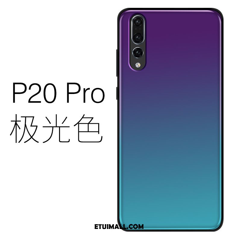 Etui Huawei P20 Pro Cienkie Silikonowe Szkło Purpurowy Telefon Komórkowy Pokrowce Tanie