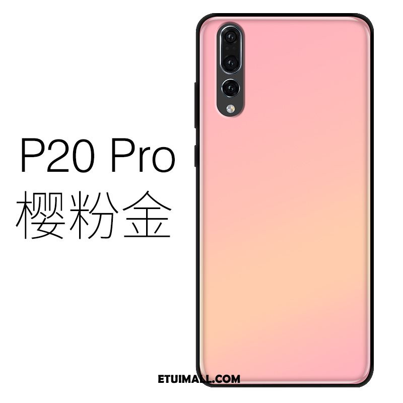 Etui Huawei P20 Pro Cienkie Silikonowe Szkło Purpurowy Telefon Komórkowy Pokrowce Tanie