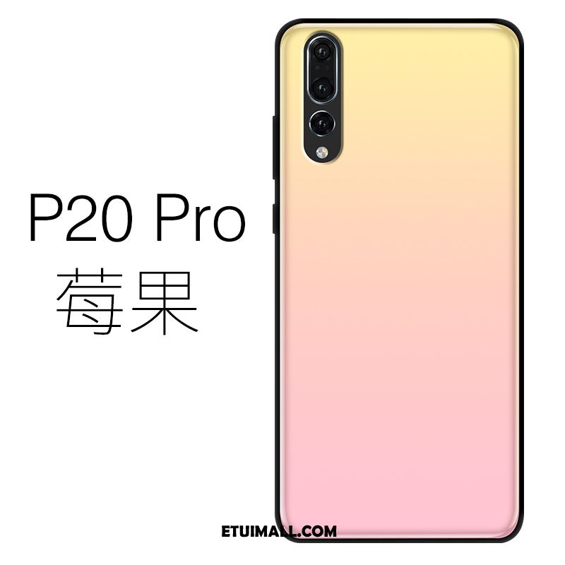 Etui Huawei P20 Pro Cienkie Silikonowe Szkło Purpurowy Telefon Komórkowy Pokrowce Tanie