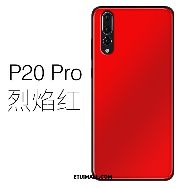 Etui Huawei P20 Pro Cienkie Silikonowe Szkło Purpurowy Telefon Komórkowy Pokrowce Tanie