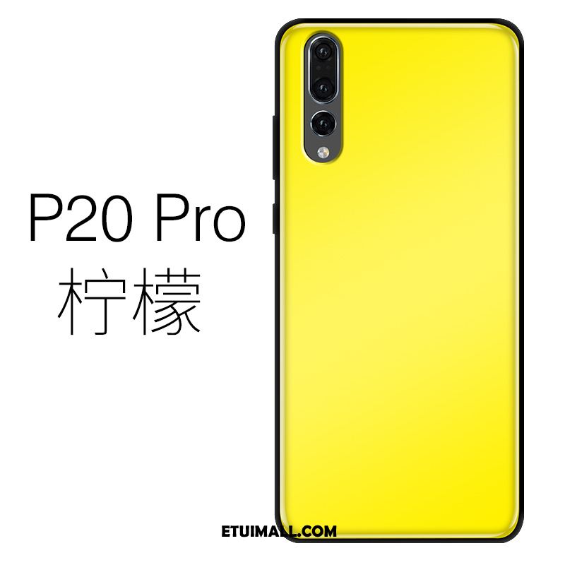 Etui Huawei P20 Pro Cienkie Silikonowe Szkło Purpurowy Telefon Komórkowy Pokrowce Tanie