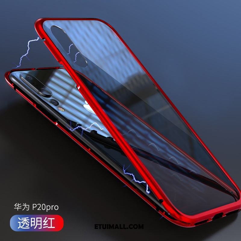 Etui Huawei P20 Pro Czerwony Netto Kreatywne Metal Zakochani Nowy Pokrowce Tanie