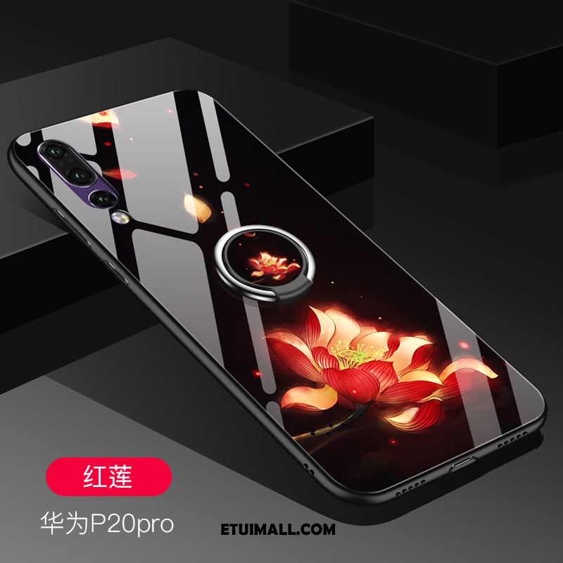 Etui Huawei P20 Pro Magnetyzm Ring Czerwony Netto Modna Marka Telefon Komórkowy Obudowa Tanie