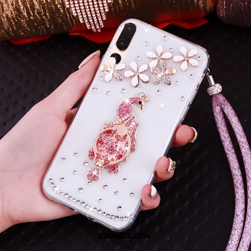 Etui Huawei P20 Pro Miękki Anti-fall Ochraniacz Zielony Rhinestone Pokrowce Tanie