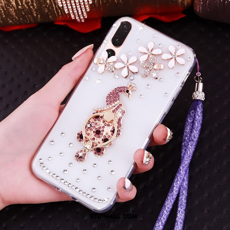 Etui Huawei P20 Pro Miękki Anti-fall Ochraniacz Zielony Rhinestone Pokrowce Tanie