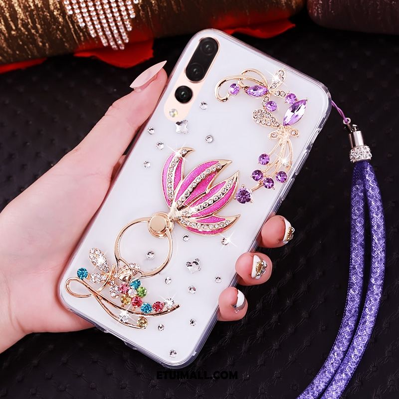 Etui Huawei P20 Pro Miękki Anti-fall Ochraniacz Zielony Rhinestone Pokrowce Tanie