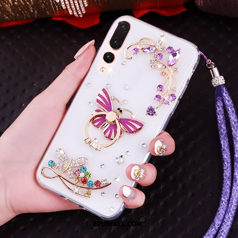 Etui Huawei P20 Pro Miękki Anti-fall Ochraniacz Zielony Rhinestone Pokrowce Tanie