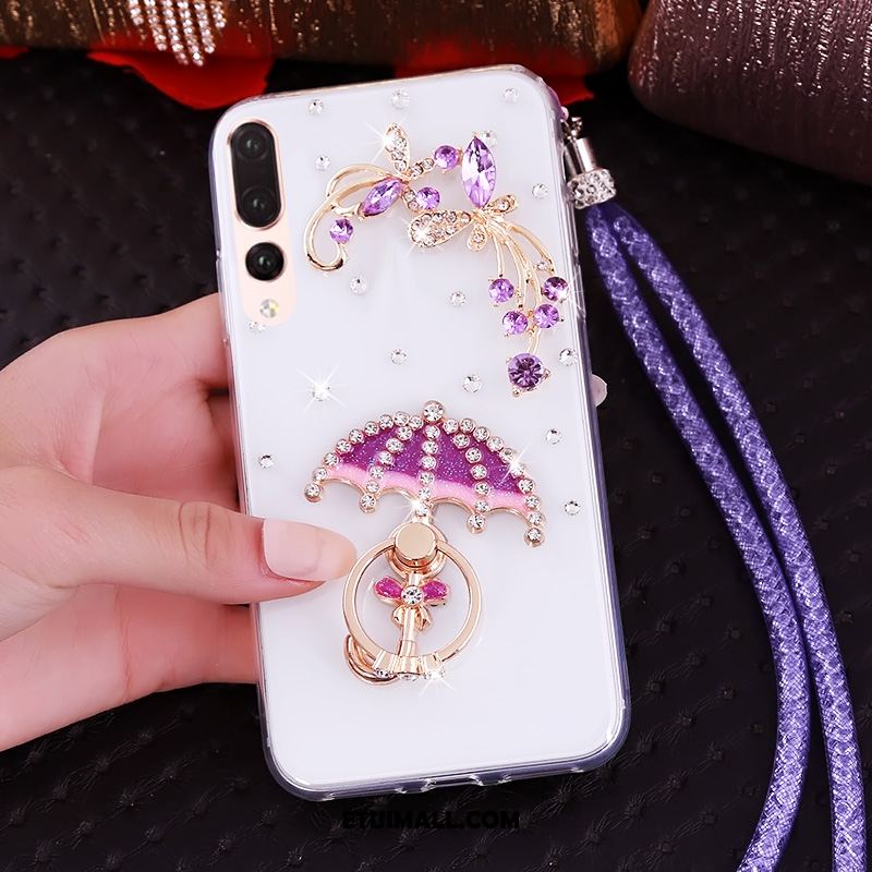 Etui Huawei P20 Pro Miękki Anti-fall Ochraniacz Zielony Rhinestone Pokrowce Tanie