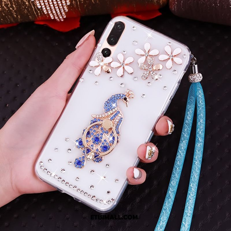 Etui Huawei P20 Pro Miękki Anti-fall Ochraniacz Zielony Rhinestone Pokrowce Tanie