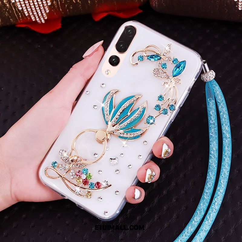 Etui Huawei P20 Pro Miękki Anti-fall Ochraniacz Zielony Rhinestone Pokrowce Tanie