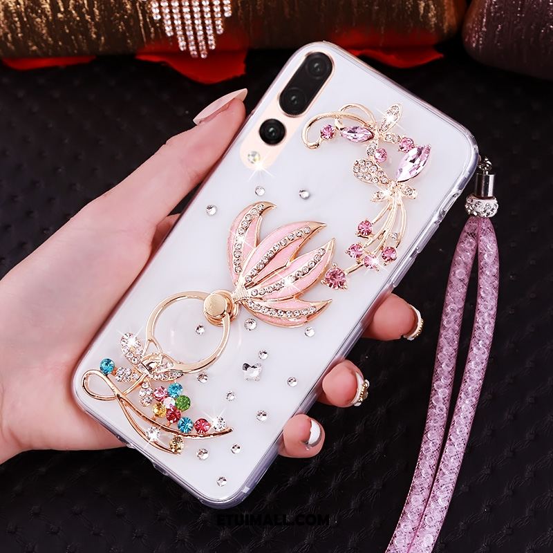 Etui Huawei P20 Pro Miękki Anti-fall Ochraniacz Zielony Rhinestone Pokrowce Tanie