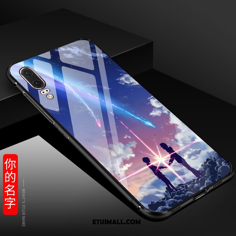 Etui Huawei P20 Telefon Komórkowy Anti-fall Ochraniacz Czarny Kreatywne Futerał Dyskont