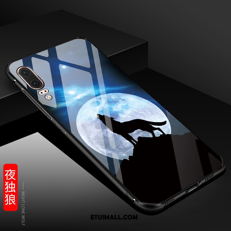 Etui Huawei P20 Telefon Komórkowy Anti-fall Ochraniacz Czarny Kreatywne Futerał Dyskont