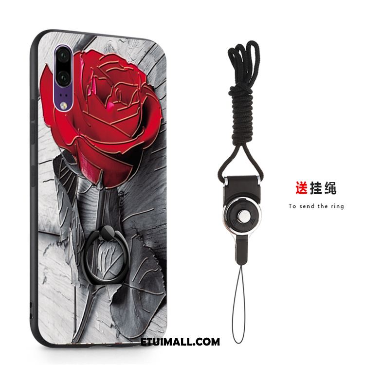 Etui Huawei P20 Wspornik Telefon Komórkowy Miękki Trudno Różowe Pokrowce Kupię