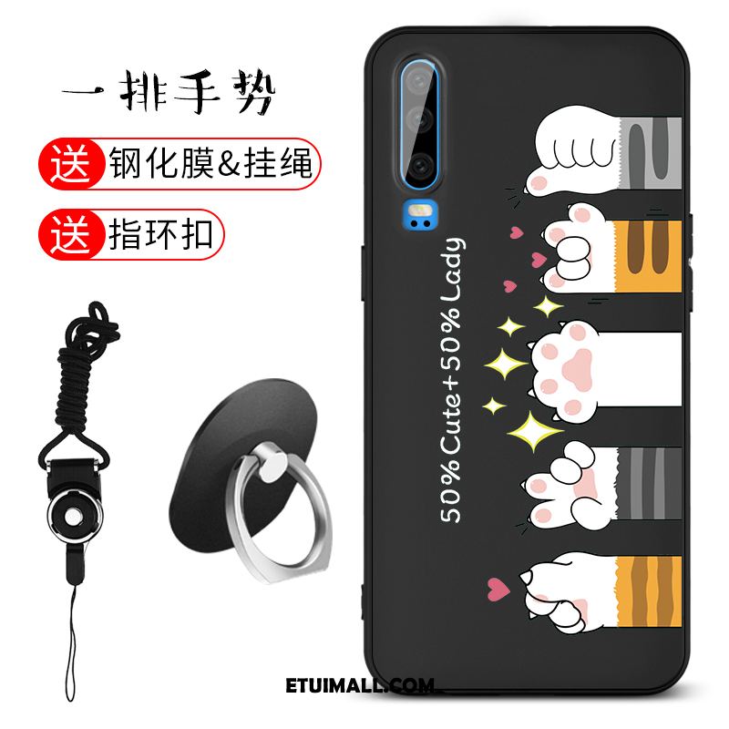 Etui Huawei P30 Anti-fall Cienkie Telefon Komórkowy Czarny All Inclusive Pokrowce Sklep