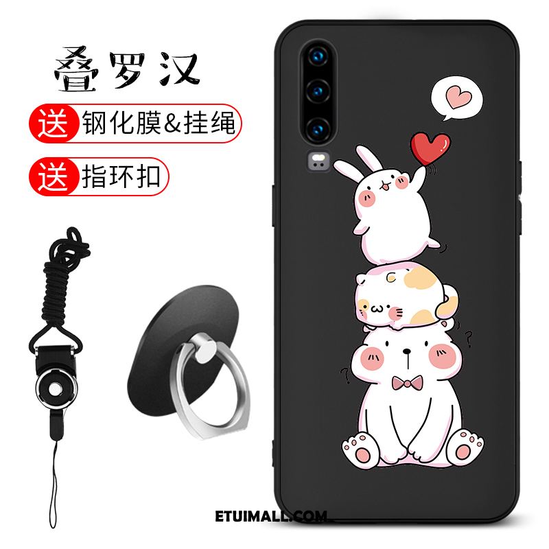 Etui Huawei P30 Anti-fall Cienkie Telefon Komórkowy Czarny All Inclusive Pokrowce Sklep