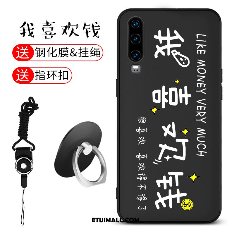 Etui Huawei P30 Anti-fall Cienkie Telefon Komórkowy Czarny All Inclusive Pokrowce Sklep