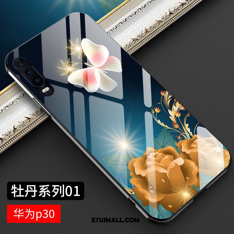 Etui Huawei P30 Anti-fall Osobowość Telefon Komórkowy Niebieski Moda Futerał Tanie