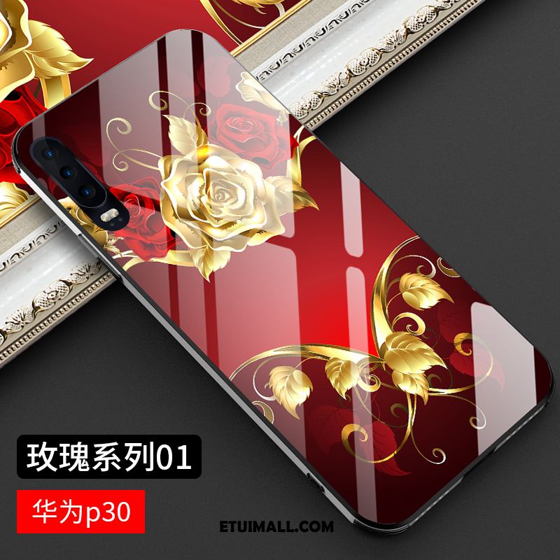 Etui Huawei P30 Anti-fall Osobowość Telefon Komórkowy Niebieski Moda Futerał Tanie