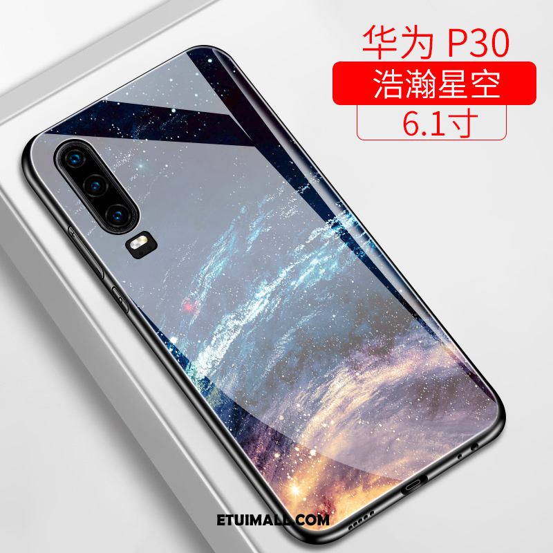 Etui Huawei P30 Miękki Silikonowe Gwiaździsty Szkło Purpurowy Futerał Oferta