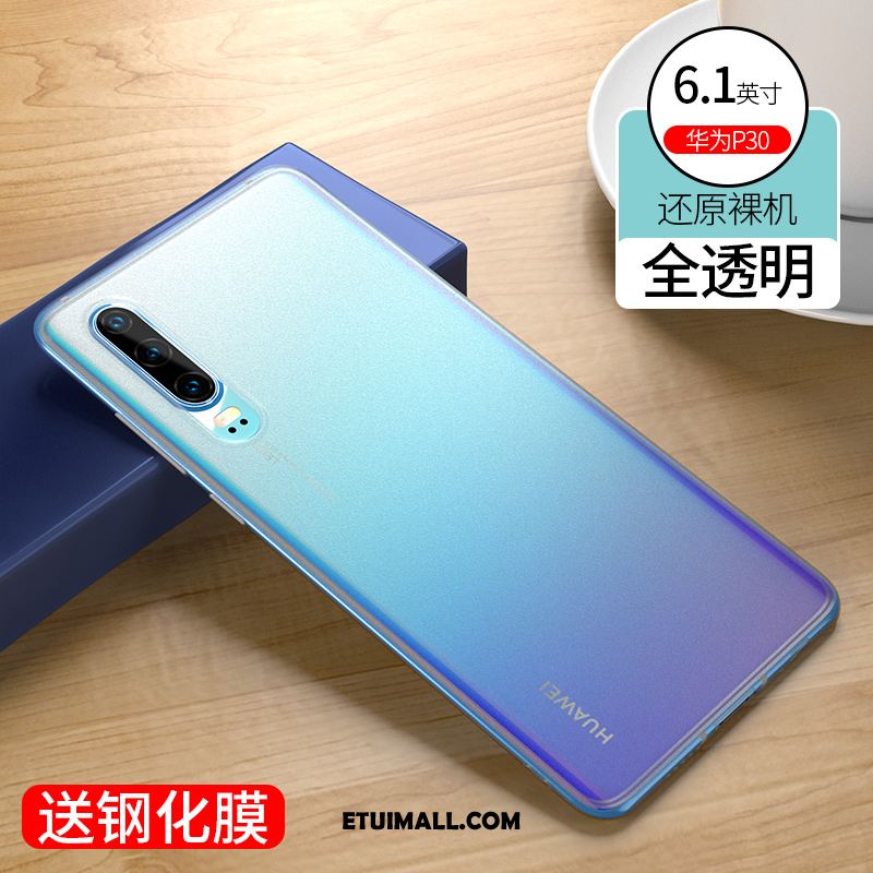 Etui Huawei P30 Modna Marka Przezroczysty Nubuku All Inclusive Czerwony Netto Futerał Sklep